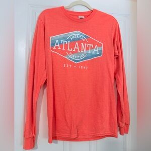 Coral Atlanta Graphic Long Sleeve Tee